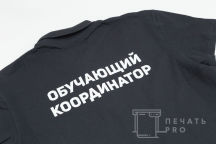 Футболки-поло с изображением и надписью «ОБУЧАЮЩИЙ КООРДИНАТОР»