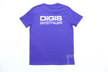 Синие футболки с текстом «DIGIS интеграция»